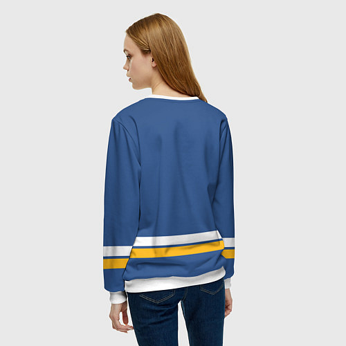 Женский свитшот Сент-Луис Блюз Форма1 / 3D-Белый – фото 4