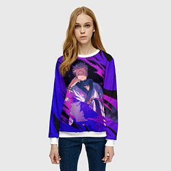 Свитшот женский Магическая битва, цвет: 3D-белый — фото 2