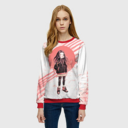 Свитшот женский Незуко, цвет: 3D-красный — фото 2
