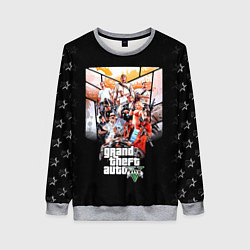 Свитшот женский Grand Theft Auto five, цвет: 3D-меланж