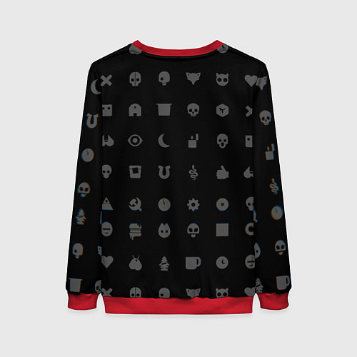 Женский свитшот Любовь, смерть и роботы / 3D-Красный – фото 2