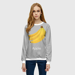 Свитшот женский Banana, цвет: 3D-белый — фото 2