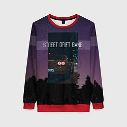 Свитшот женский Street Drift Gang Дрифт, цвет: 3D-красный
