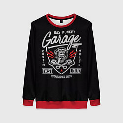 Свитшот женский Gas Monkey Garage, цвет: 3D-красный