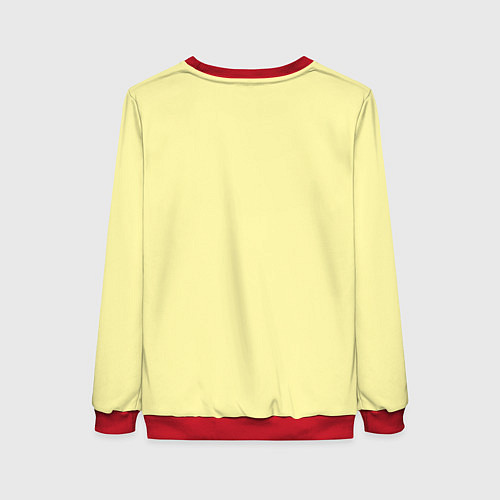 Женский свитшот Светлая луна / 3D-Красный – фото 2