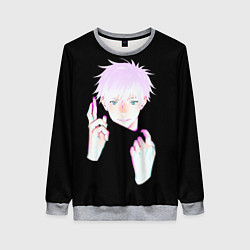 Свитшот женский ГОДЖО САТОРУ GOJO SATORU, цвет: 3D-меланж