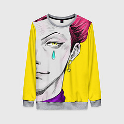 Свитшот женский Hunter x Hunter Хисока, цвет: 3D-меланж