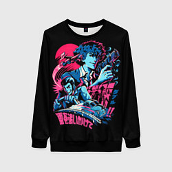 Свитшот женский Cowboy Bebop, цвет: 3D-черный
