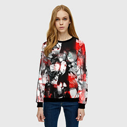 Свитшот женский ТЕТРАДЬ СМЕРТИ, цвет: 3D-черный — фото 2