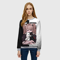 Свитшот женский MONOKUMA JUNKO, цвет: 3D-меланж — фото 2