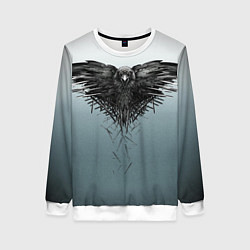 Свитшот женский Crow, цвет: 3D-белый