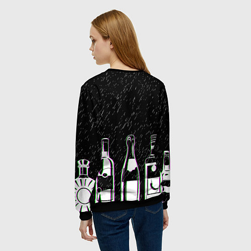 Женский свитшот SLAVA MARLOW 1 / 3D-Черный – фото 4