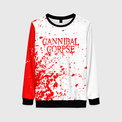 Свитшот женский Cannibal corpse, цвет: 3D-черный