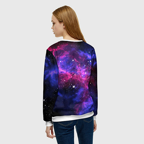 Женский свитшот Distant space / 3D-Белый – фото 4