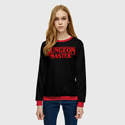 Свитшот женский Stranger Dungeon Master, цвет: 3D-красный — фото 2