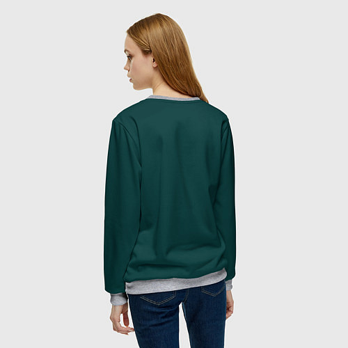 Женский свитшот Глаз природы / 3D-Меланж – фото 4