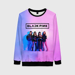 Свитшот женский BLACKPINK, цвет: 3D-черный