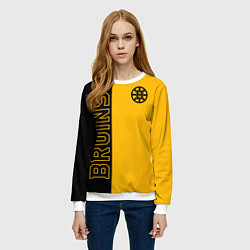 Свитшот женский NHL BOSTON BRUINS, цвет: 3D-белый — фото 2