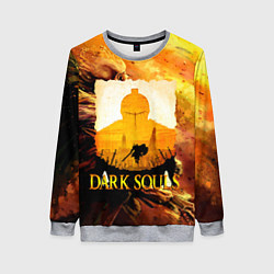 Свитшот женский DARKSOULS SKULL&MAGIC, цвет: 3D-меланж