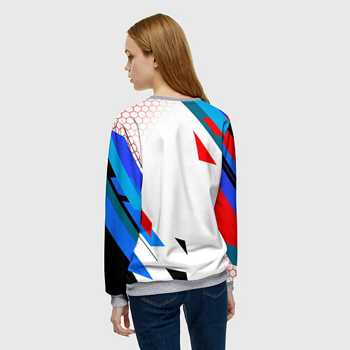 Женский свитшот AUDI АУДИ SPORT / 3D-Меланж – фото 4