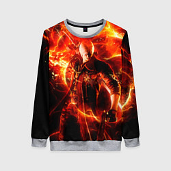 Свитшот женский Данте в огне, цвет: 3D-меланж