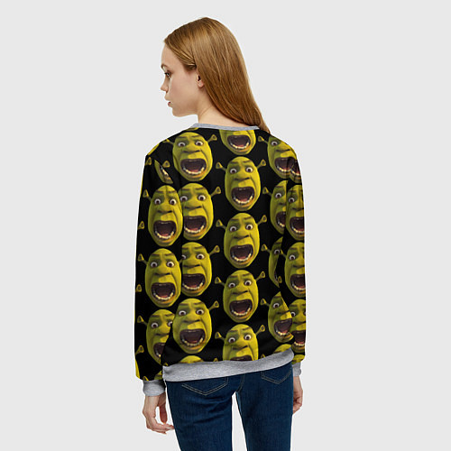 Женский свитшот Шрек навсегда / 3D-Меланж – фото 4