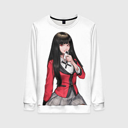 Свитшот женский Jabami Yumeko Kakegurui, цвет: 3D-белый