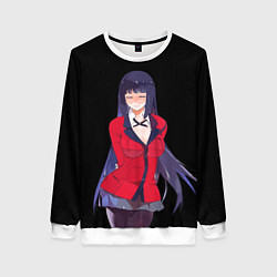 Свитшот женский Jabami Yumeko Kakegurui, цвет: 3D-белый