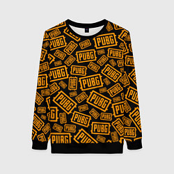 Свитшот женский PUBG ПАБГ УЗОР, цвет: 3D-черный