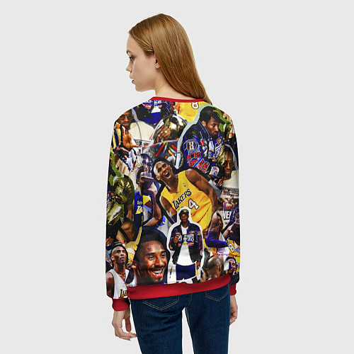 Женский свитшот КОБИ БРАЙАНТ KOBE BRYANT / 3D-Красный – фото 4