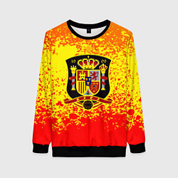 Свитшот женский Сборная Испании, цвет: 3D-черный