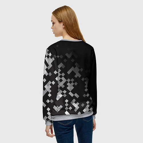 Женский свитшот LAND ROVER ГОРОДСКОЙ КАМУФЛЯЖ / 3D-Меланж – фото 4