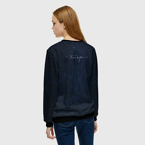 Женский свитшот Гагарин автограф / 3D-Черный – фото 4