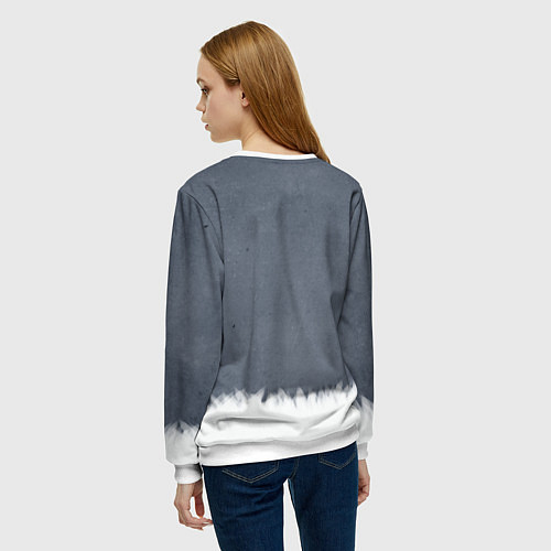 Женский свитшот Демон-лис Томоэ / 3D-Белый – фото 4