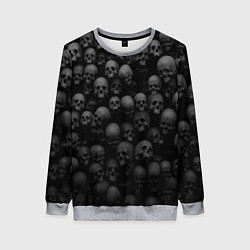 Свитшот женский Общее захоронение, цвет: 3D-меланж