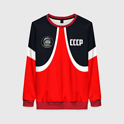 Свитшот женский СССР ГАГАРИН, цвет: 3D-красный