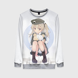 Свитшот женский Girls und Panzer, цвет: 3D-меланж