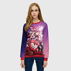Свитшот женский Gurren Lagann, цвет: 3D-красный — фото 2