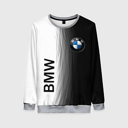 Свитшот женский Black and White BMW, цвет: 3D-меланж