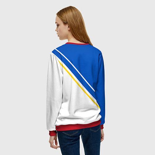 Женский свитшот REAL MADRID РЕАЛ МАДРИД / 3D-Красный – фото 4