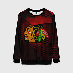 Свитшот женский CHICAGO NHL, цвет: 3D-черный