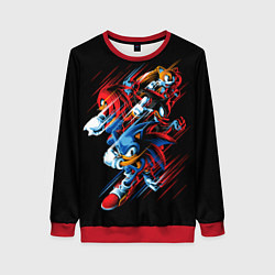 Свитшот женский Sonics team, цвет: 3D-красный