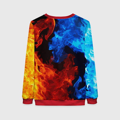 Женский свитшот СЕКТОР ГАЗА КАЙФА ПО ЖИЗНИ / 3D-Красный – фото 2