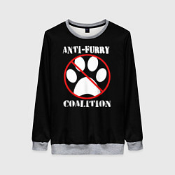 Женский свитшот Anti-Furry coalition