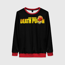 Свитшот женский FFDP Five Finger Death Punch, цвет: 3D-красный