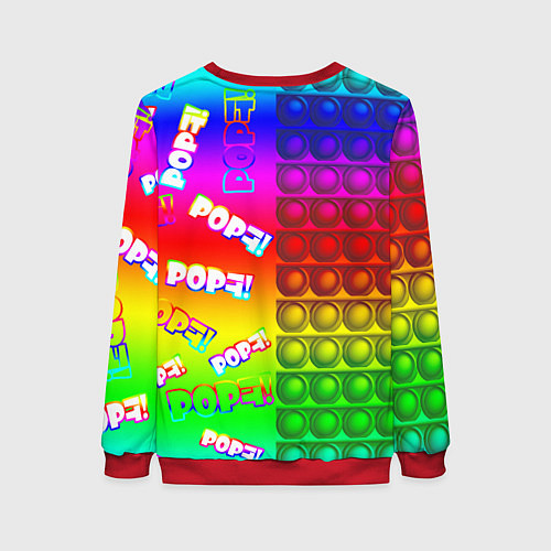 Женский свитшот POP it! / 3D-Красный – фото 2