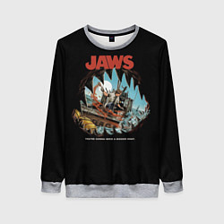 Свитшот женский Jaws cinema, цвет: 3D-меланж