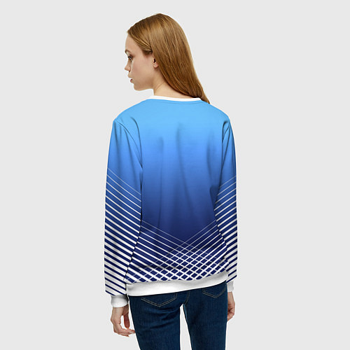 Женский свитшот МАНЧЕСТЕР СИТИ МАНЧЕСТЕР / 3D-Белый – фото 4