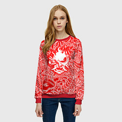 Свитшот женский Samurai, цвет: 3D-красный — фото 2