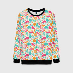 Свитшот женский Спорт, цвет: 3D-черный